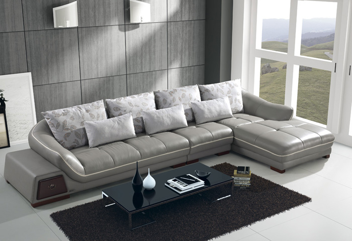 SOFA DA thật  PHÒNG KHÁCH BA BĂNG GÓC TRÁI 6723