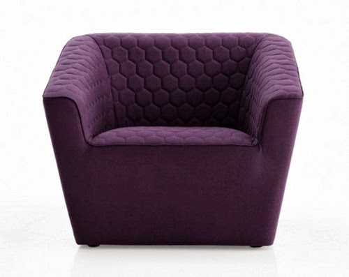 sofa đơn Nỉ tím D14