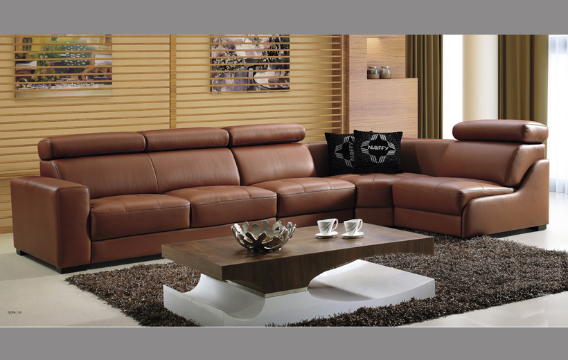 SOFA DA HIỆN ĐẠI GÓC TRÁI 3 BĂNG 9193