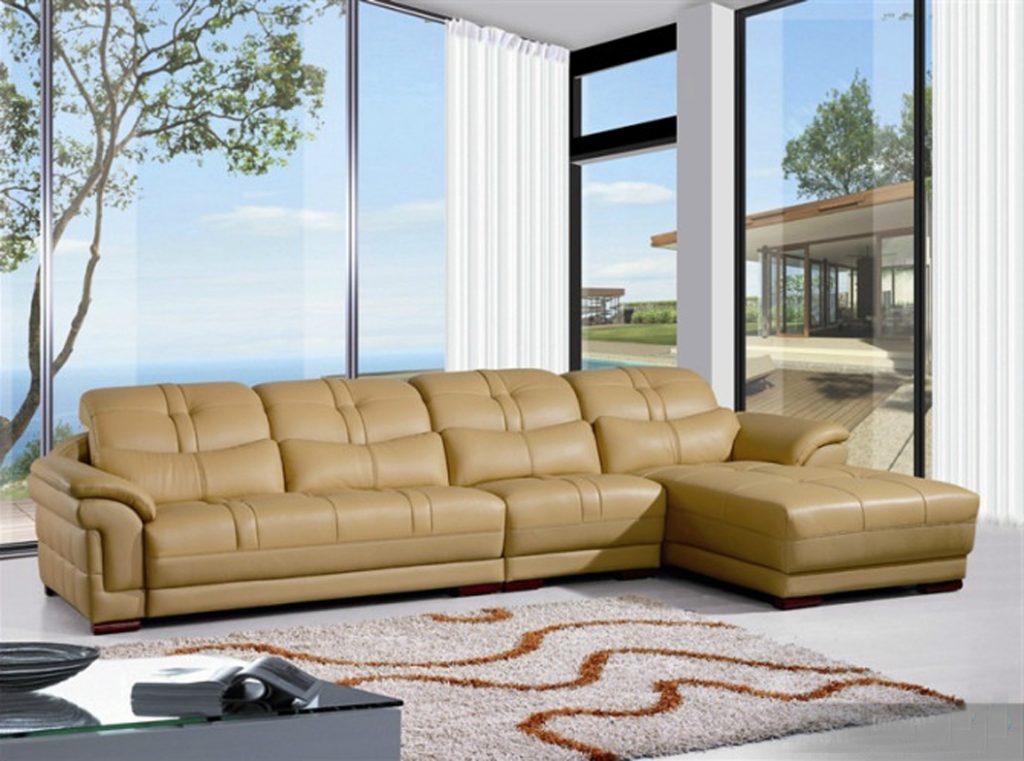 BỘ BÀN GHẾ SOFA DA THẬT KH315C